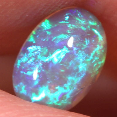 SOLID CRYSTAL OPAL Bright sparkling fire in 3D pattern
